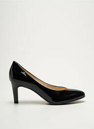 Pantofi cu toc material neted toc de 4 la 6 cm negru HOGL femme