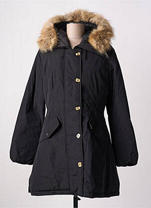 Parka mâneci lungi cu glugă negru TRUSSARDI JEANS femeie