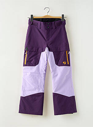 Pantalon drept închidere cu fermoar sub clapetă cu nasturi mărime reglabilă violet ZIENER fată