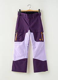 Pantalon drept închidere cu fermoar sub clapetă cu nasturi mărime reglabilă violet ZIENER fată