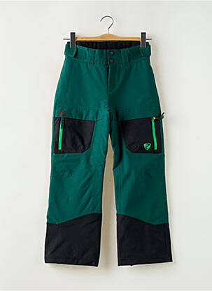Pantalon drept închidere cu fermoar sub clapetă cu nasturi mărime reglabilă verde ZIENER fată