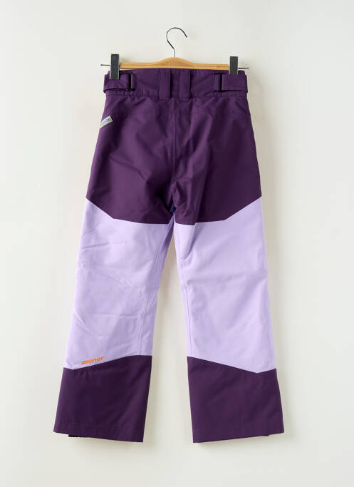 Pantalon drept țesătură impermeabilă mărime reglabilă violet ZIENER fille
