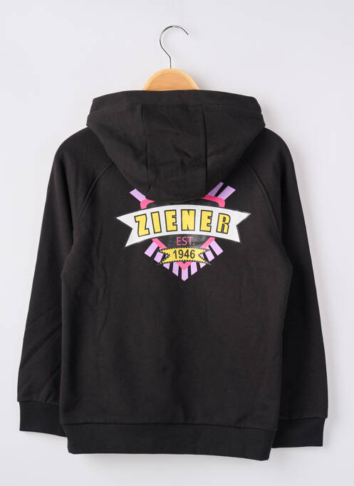 Hanorac cu glugă negru ZIENER fată