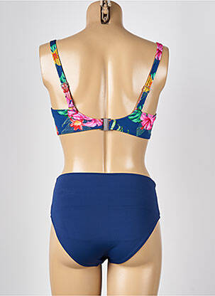 Costum de baie din două piese elasticitate sutien cupe întregi cu decolteu înalt albastru DOLLY & JANE femeie