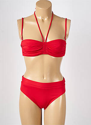 Costum de baie din două piese elasticitate top bentiță roșu LOLITA ANGELS femeie