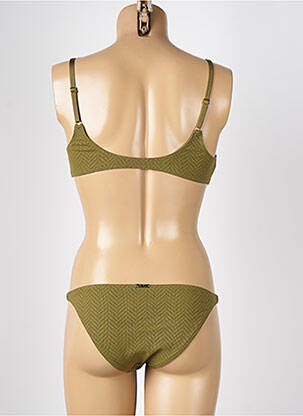 Costum de baie din două piese elasticitate sutiene verde KIWI femeie