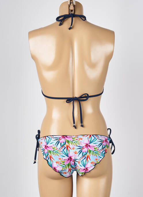 Chiloți de baie albastru MISS CARAÏBES femeie