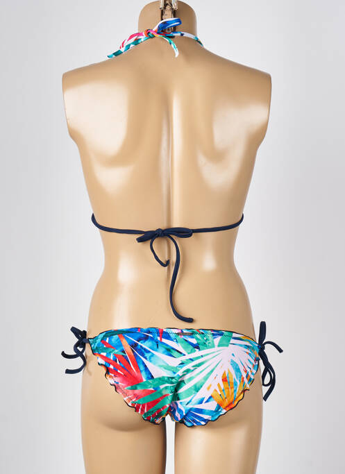 Chiloți de baie albastru MISS CARAÏBES femeie