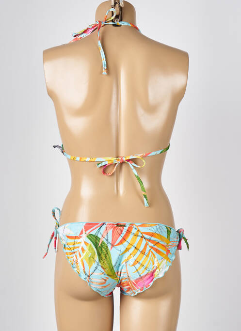 Chiloți de baie albastru MISS CARAÏBES femeie