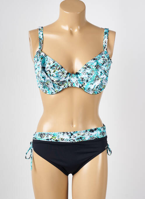 Costum de baie din două piese albastru MISS CARAÏBES femeie