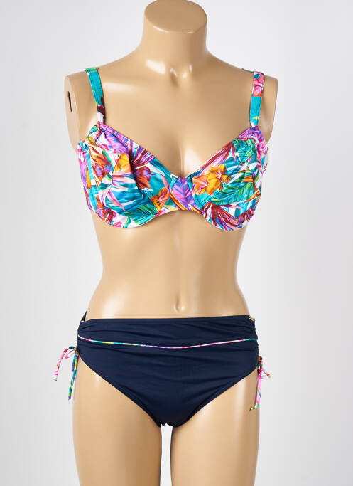 Costum de baie din două piese albastru MISS CARAÏBES femeie