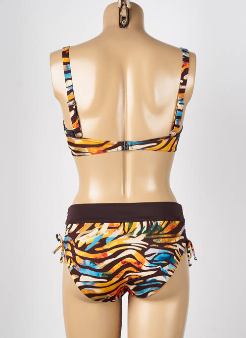 Costum de baie din două piese maro MISS CARAÏBES femeie