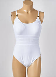 Costum de baie dintr-o singură piesă elasticitate top sutien modelat alb MISS CARAÏBES femme