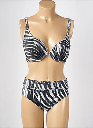 Costum de baie din două piese gri MISS CARAÏBES femeie