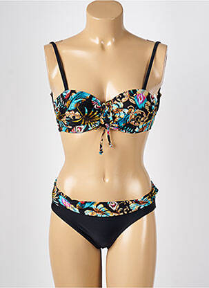 Costum de baie din două piese negru MISS CARAÏBES femeie
