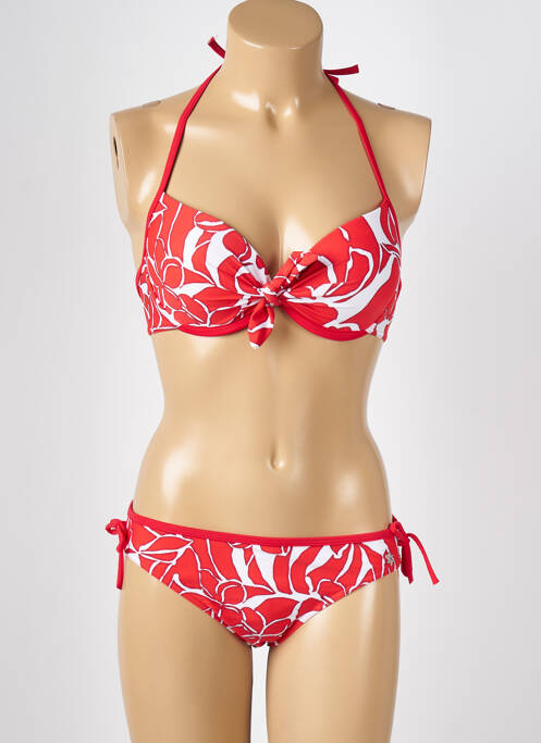 Costum de baie din două piese roșu PLATJA femeie