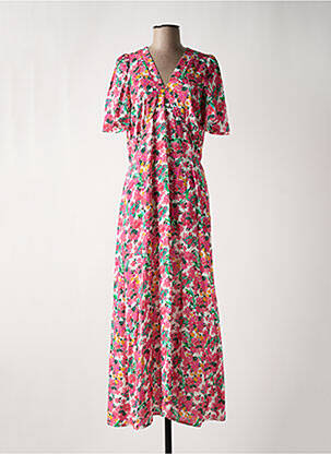 Rochie lungă roz RUE DES ABBESSES femeie