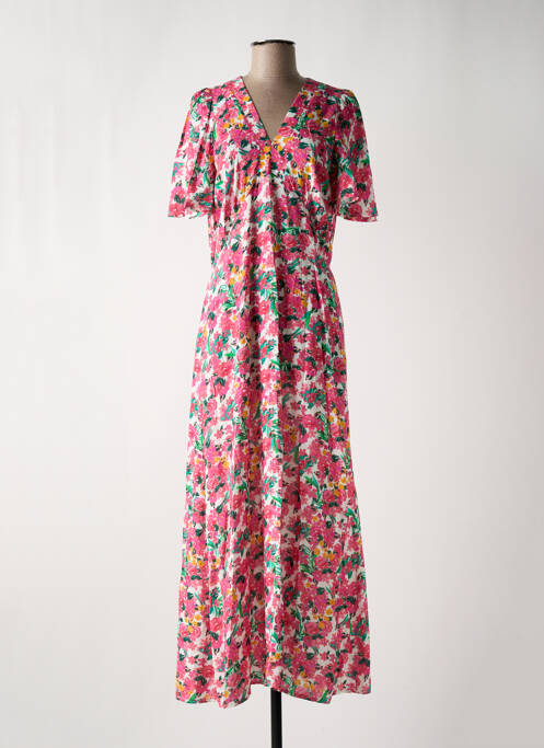 Rochie lungă roz RUE DES ABBESSES femeie