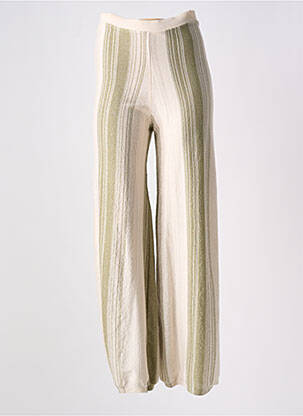 Pantalon drept verde ANGE femeie