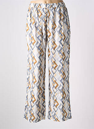 Pantalon drept alb PINK PLANET femeie