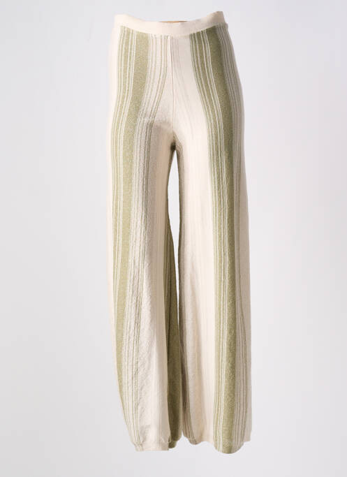 Pantalon drept verde ANGE femeie