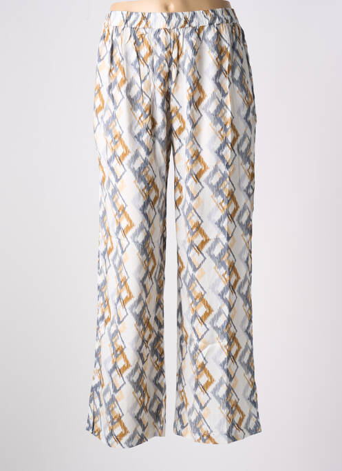 Pantalon drept alb PINK PLANET femeie