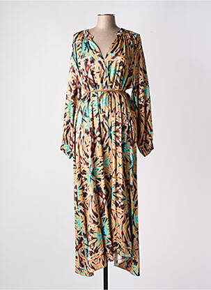 Rochie lungă mâneci lungi mâneci lungi bej BANDITAS FROM MARSEILLE femeie
