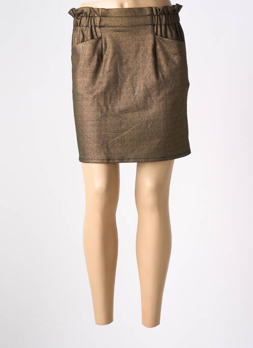 Fustă scurtă auriu MOLLY BRACKEN femeie