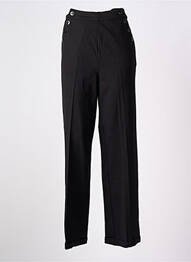Pantalon evazat elasticitate talie înaltă negru KING LOUIE femeie