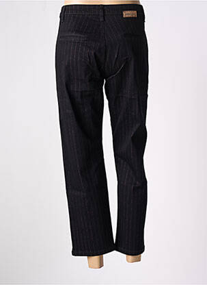 Pantalon chino țesătură poplin mărime normală negru PAKO LITTO femeie