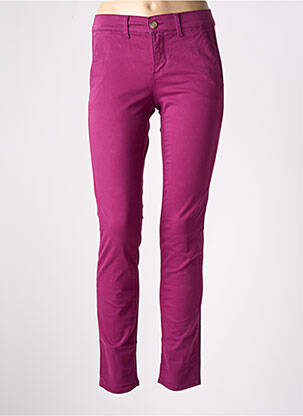 Pantalon chino talie joasă talie joasă violet HAPPY femeie