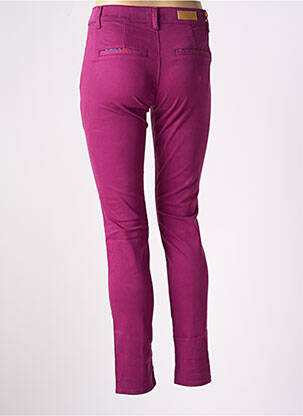 Pantalon chino talie joasă talie joasă violet HAPPY femeie