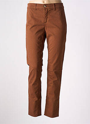 Pantalon chino talie joasă talie joasă maro HAPPY femeie