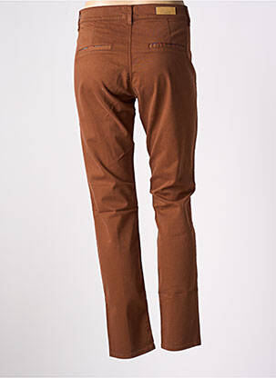 Pantalon chino talie joasă talie joasă maro HAPPY femeie