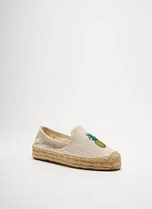 Espadrile vârf rotund toc plat până la 3 cm bej SOLUDOS femeie