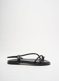 Sandale/pantofi decupați chiquet toc plat până la 3 cm negru GIRLHOOD femeie