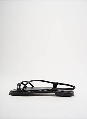 Sandale/pantofi decupați chiquet toc plat până la 3 cm negru GIRLHOOD femeie