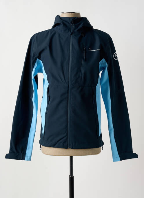 Jachetă vânt albastru KNOWLEDGE COTTON APPAREL bărbat