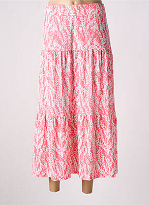 Fustă lungă roz MARBLE femeie