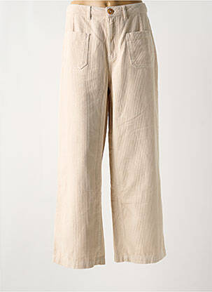 Pantalon larg bej LOLA ESPELETA femeie