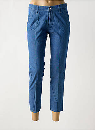 Pantalon chino talie joasă talie joasă albastru KANOPE femeie