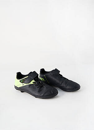 Adidași țesătură satinată vârf rotund negru KIPSTA băiat