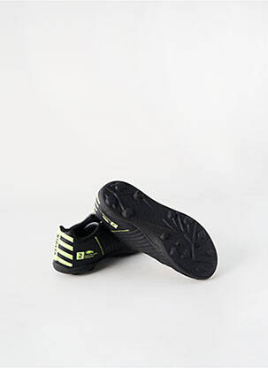 Adidași țesătură satinată vârf rotund negru KIPSTA băiat