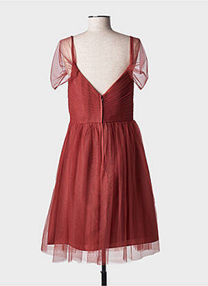 Rochie midi mâneci scurte mâneci scurte portocalie MARIAGE femeie