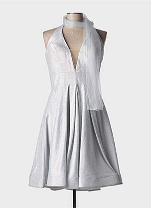 Rochie midi argintiu FASHION NEW YORK femeie