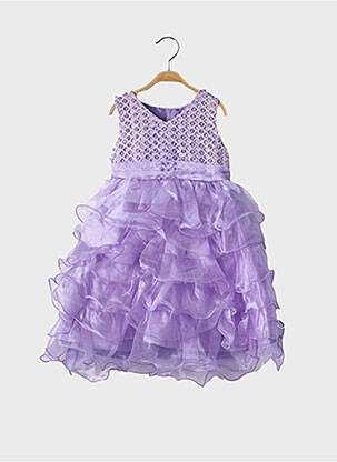 Rochie midi fără mâneci fără mâneci violet R FRAMBOISE fată