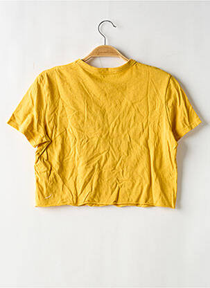 Tricou imprimeu fantezie mâneci scurte galben ZARA femeie