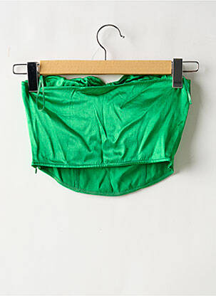 Top elasticitate fără mâneci verde ZARA femeie