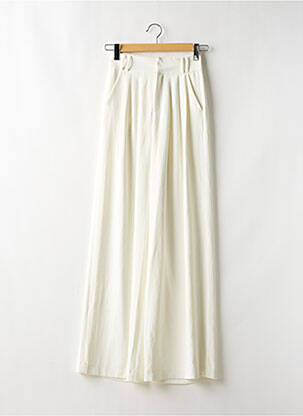 Pantalon larg alb JARDINVUE femeie