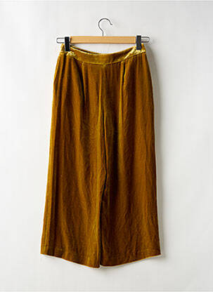 Pantalon 7/8 talie înaltă talie înaltă galben BODEN femeie